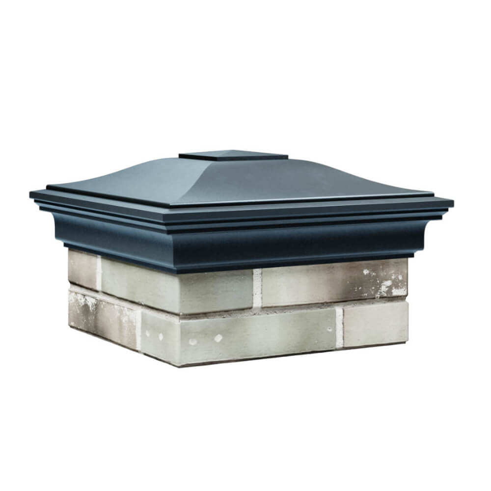 Колпак Zking Монблан Серый на столб 1.5х1.5 еврокирпича 0.7НФ (355х355мм) в Уссурийске фото