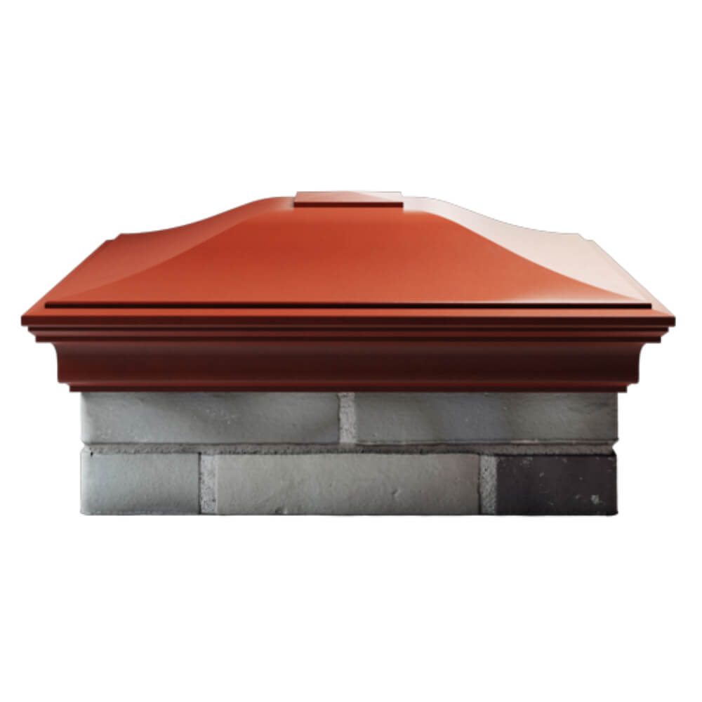 Колпак Zking Монблан Красный на столб 2х2 кирпича (515х515мм) в Уссурийске фото