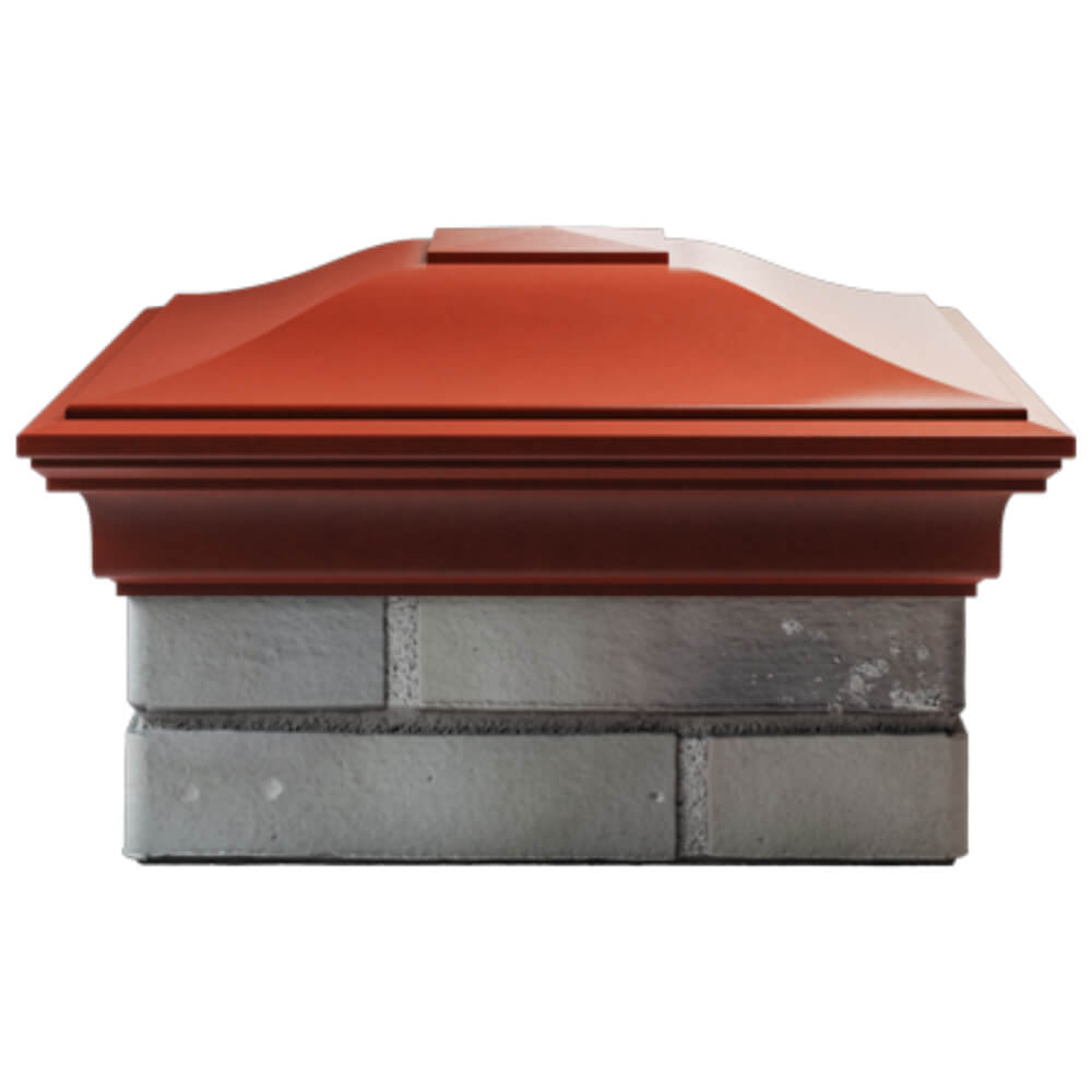 Колпак Zking Монблан Красный на столб 1.5х1.5 кирпича (385х385мм) Уссурийск фото