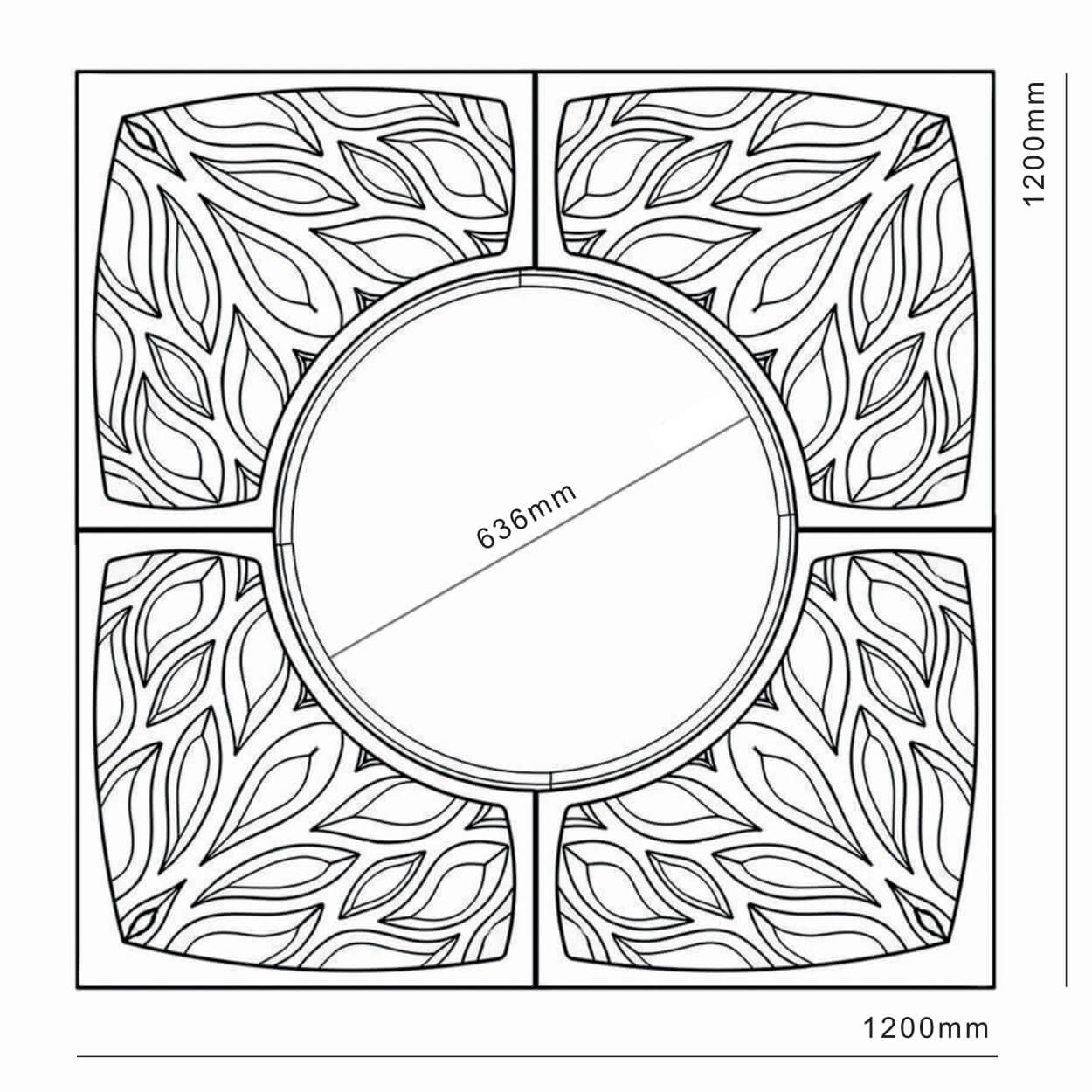 Приствольная решетка для дерева ZKING CRUST 1.2х1.2м Черная в Уссурийске фото