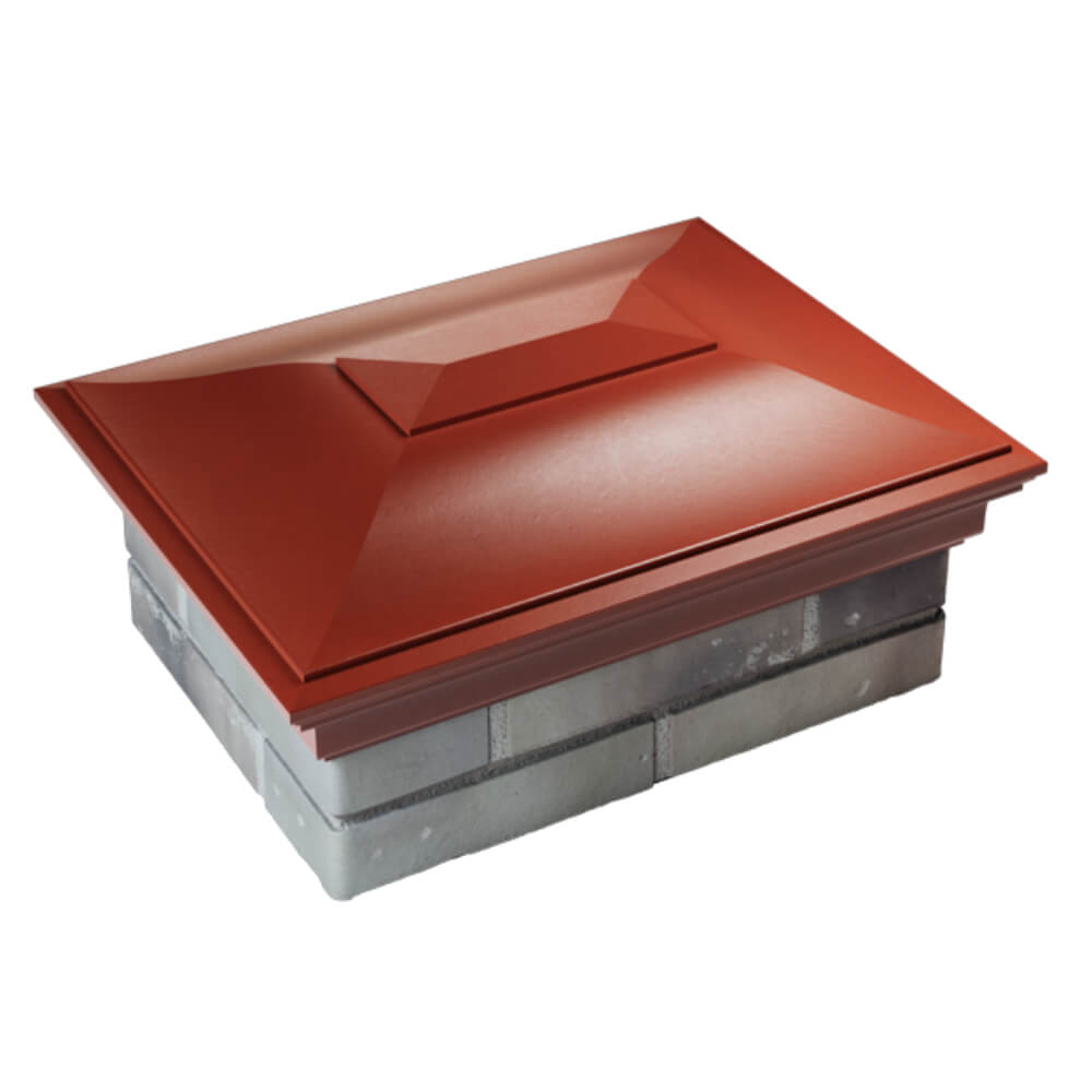 Колпак Zking Монблан Красный на столб 2х1.5 кирпича (515х385мм) Уссурийск фото