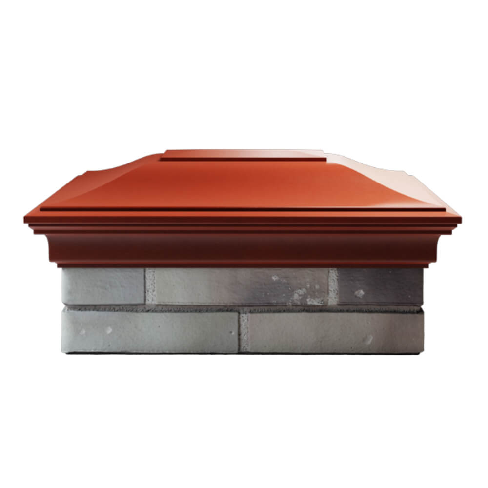 Колпак Zking Монблан Красный на столб 2х1.5 кирпича (515х385мм) в Уссурийске фото