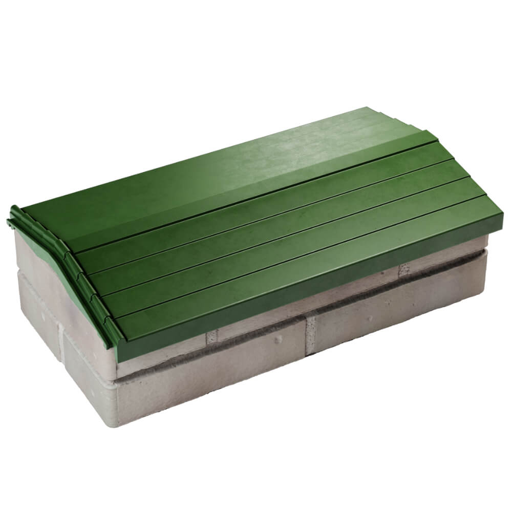 Парапет Zking Бона ХайТек Зеленый с посадкой на 1 кирпич (200/225/255мм) в Уссурийске фото