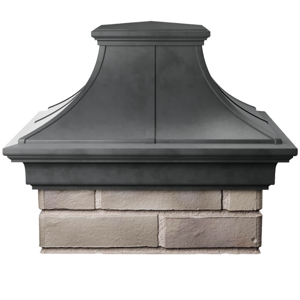 Колпак Zking Монблан Премиум Серый на столб 1.5х1.5 кирпича (385х385мм) Уссурийск фото