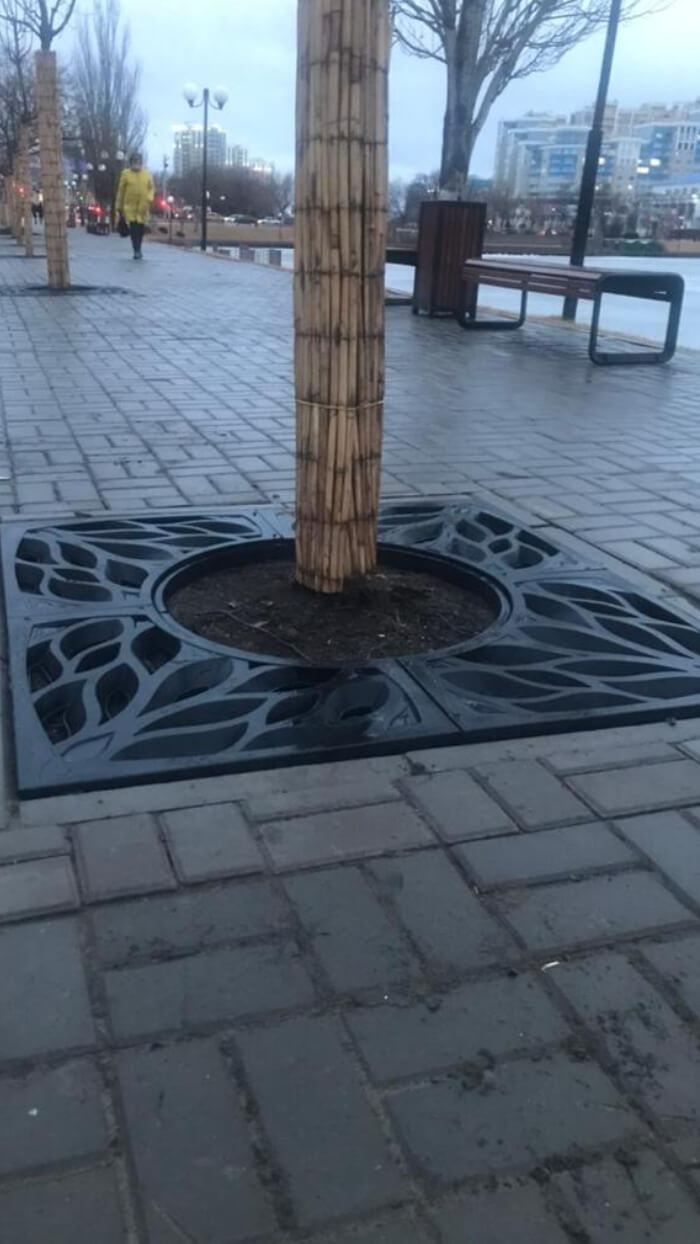 Приствольная решетка для дерева ZKING CRUST 1.2х1.2м Черная в Уссурийске фото