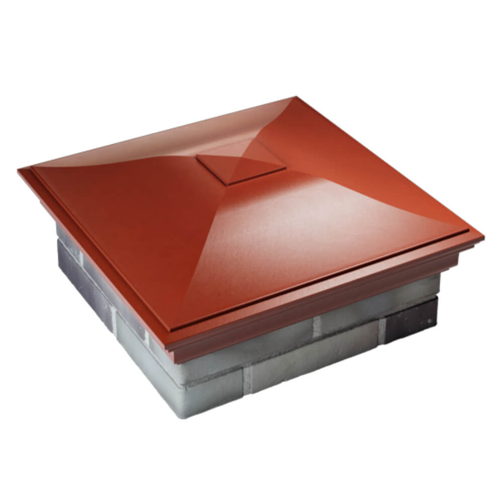 Колпак Zking Монблан Красный на столб 2х2 кирпича (515х515мм) Уссурийск фото