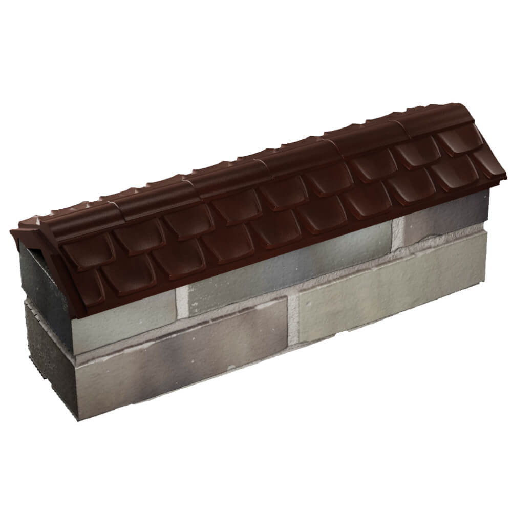 Парапет Zking Эльбрус Коричневый с посадкой на 0.5 кирпича (130мм) в Уссурийске фото