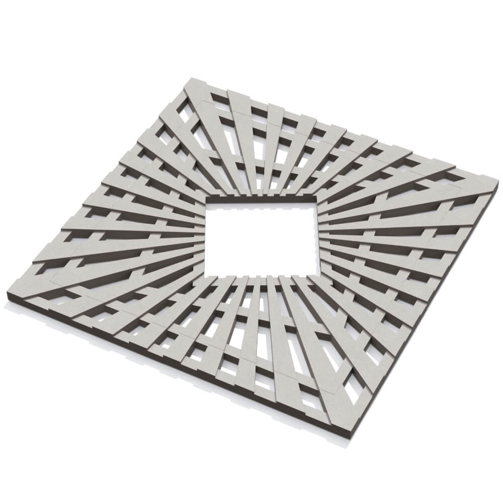 Приствольная решетка для дерева ZKING ATMOSPHERE 1.2х1.2м Бежевая в Уссурийске фото