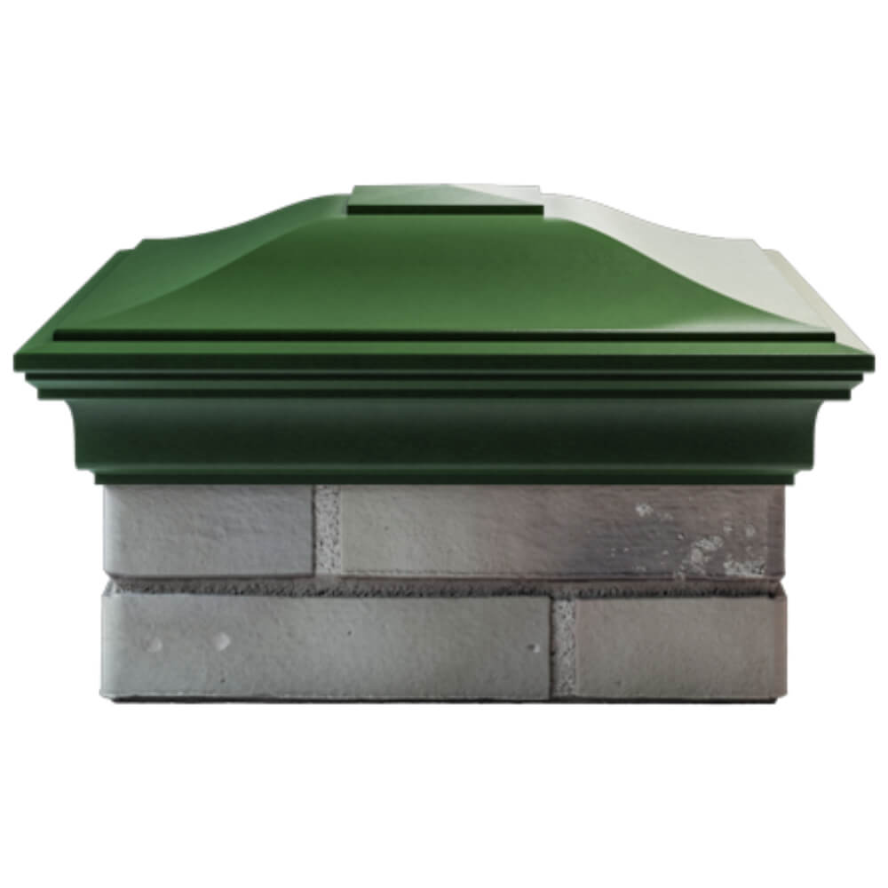 Колпак Zking Монблан Зеленый на столб 1.5х1.5 кирпича (385х385мм) Уссурийск фото