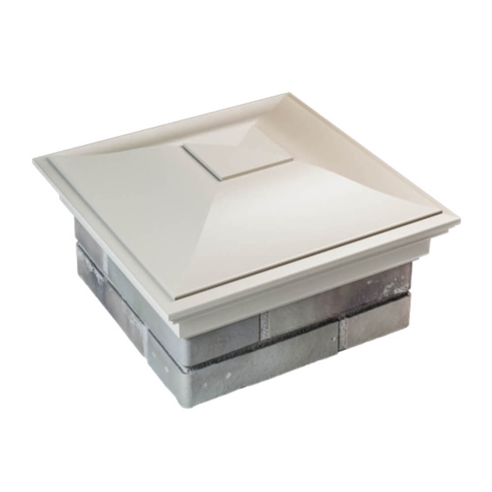 Колпак Zking Монблан Бежевый на столб 1.5х1.5 еврокирпича 0.7НФ (355х355мм) в Уссурийске фото