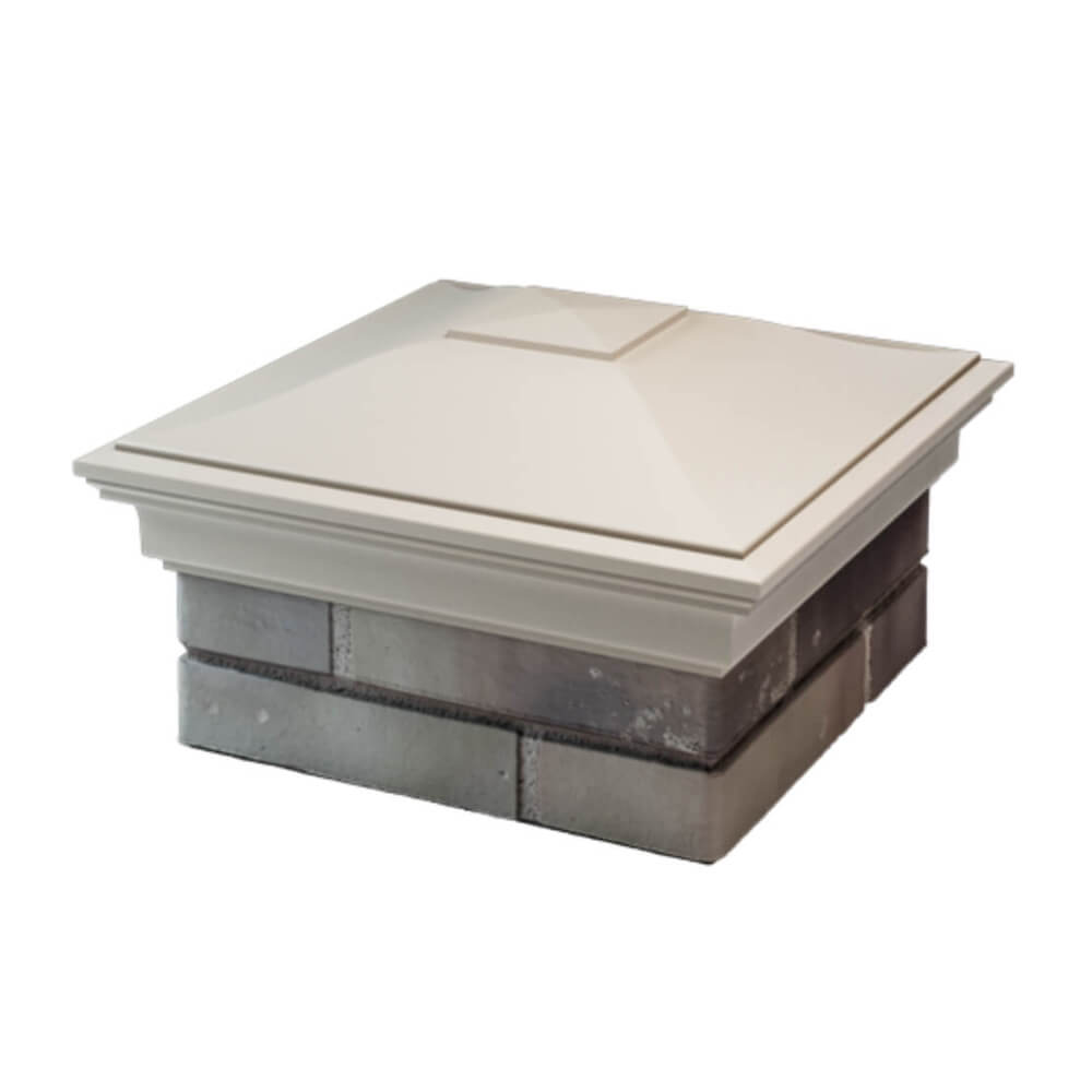 Колпак Zking Монблан Бежевый на столб 1.5х1.5 еврокирпича 0.7НФ (355х355мм) в Уссурийске фото