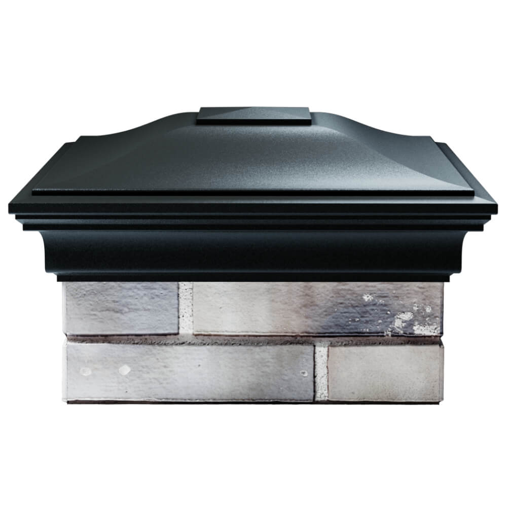 Колпак Zking Монблан Черный на столб 1.5х1.5 кирпича (385х385мм) Уссурийск фото