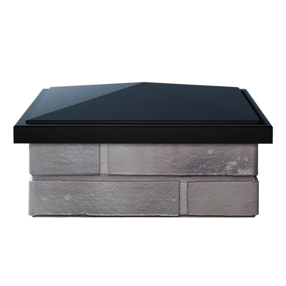 Колпак Zking БонаМоно Черный на столб 1.5х1.5 кирпича (385х385, 400х400мм) Уссурийск фото