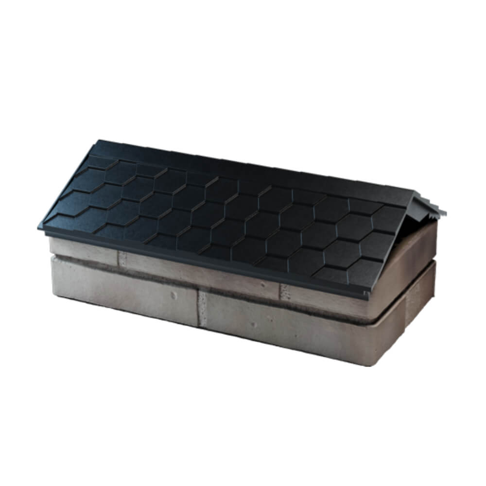 Парапет Zking Эверест Черный с посадкой на 1 кирпич (200/225/255мм) в Уссурийске фото