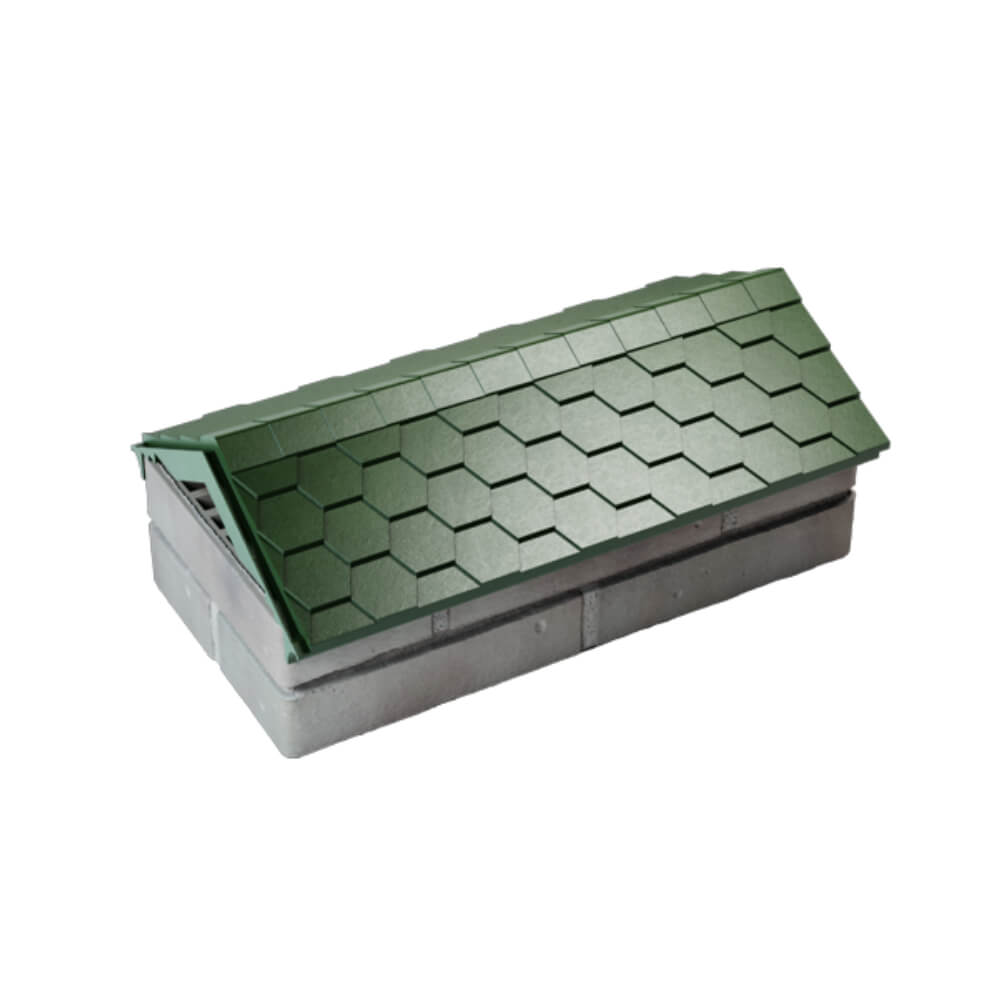 Парапет Zking Эверест Зеленый с посадкой на 1 кирпич (200/225/255мм) в Уссурийске фото