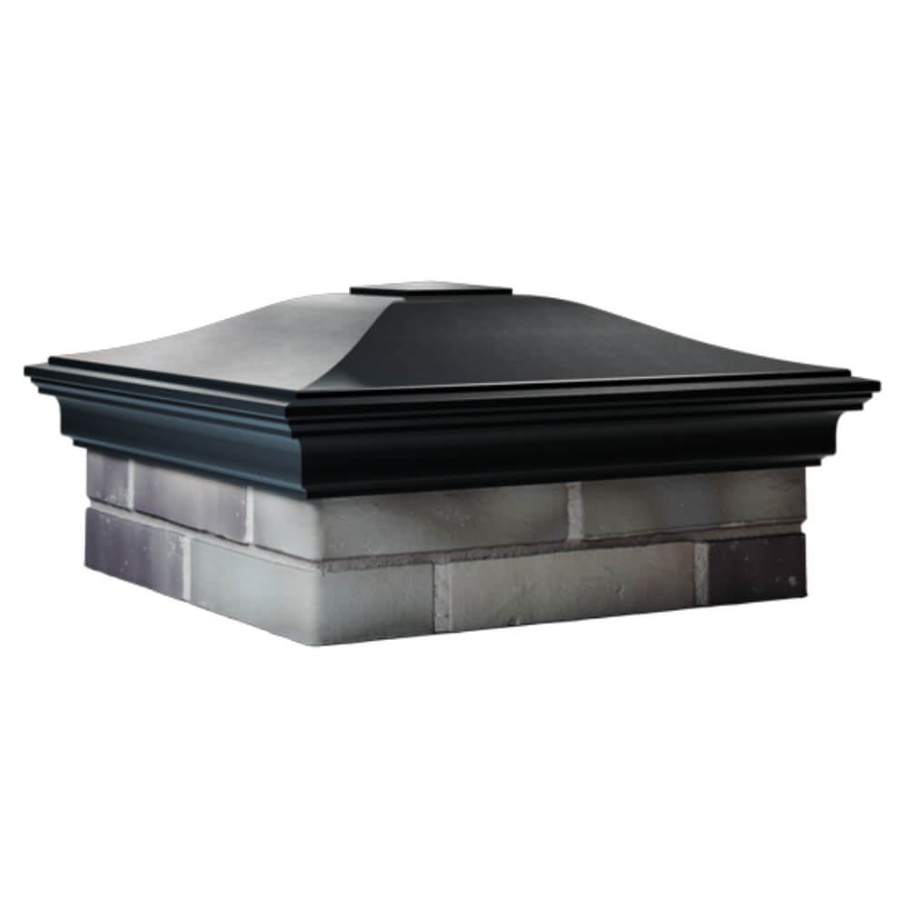 Колпак Zking Монблан Черный на столб 2х2 кирпича (515х515мм) в Уссурийске фото