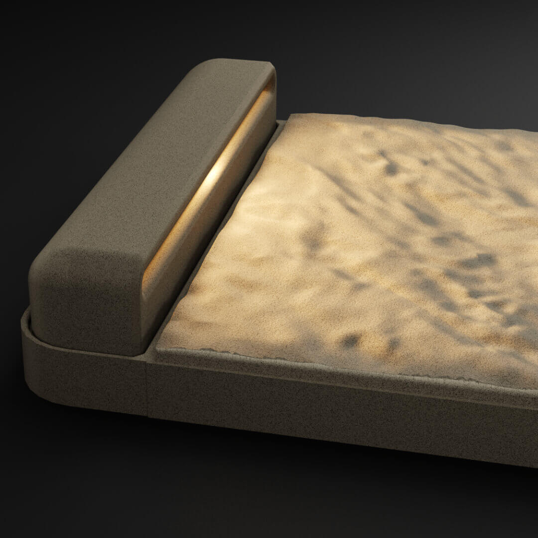 LED Светильник для шаговой плиты STONE Светлая Галька 330х75х98мм Уссурийск фото