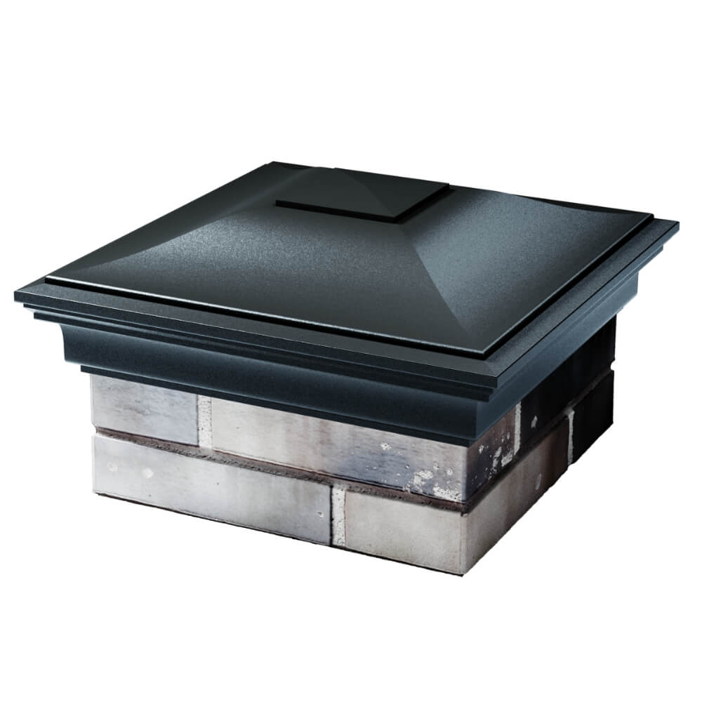 Колпак Zking Монблан Черный на столб 1.5х1.5 кирпича (385х385мм) в Уссурийске фото