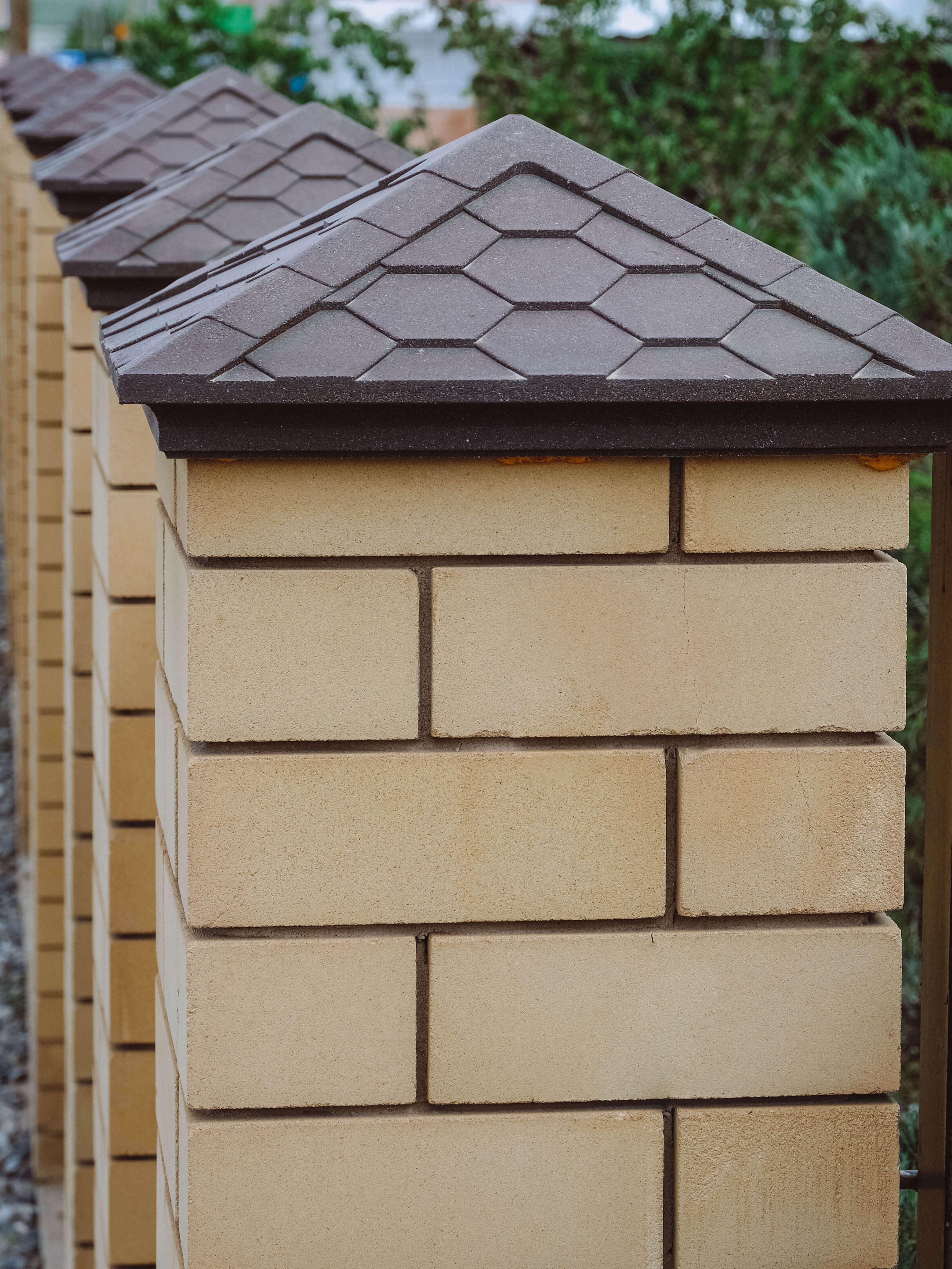 Колпак Zking Эверест Коричневый на столб 1.5х1.5 кирпича (390х390мм) в Уссурийске фото