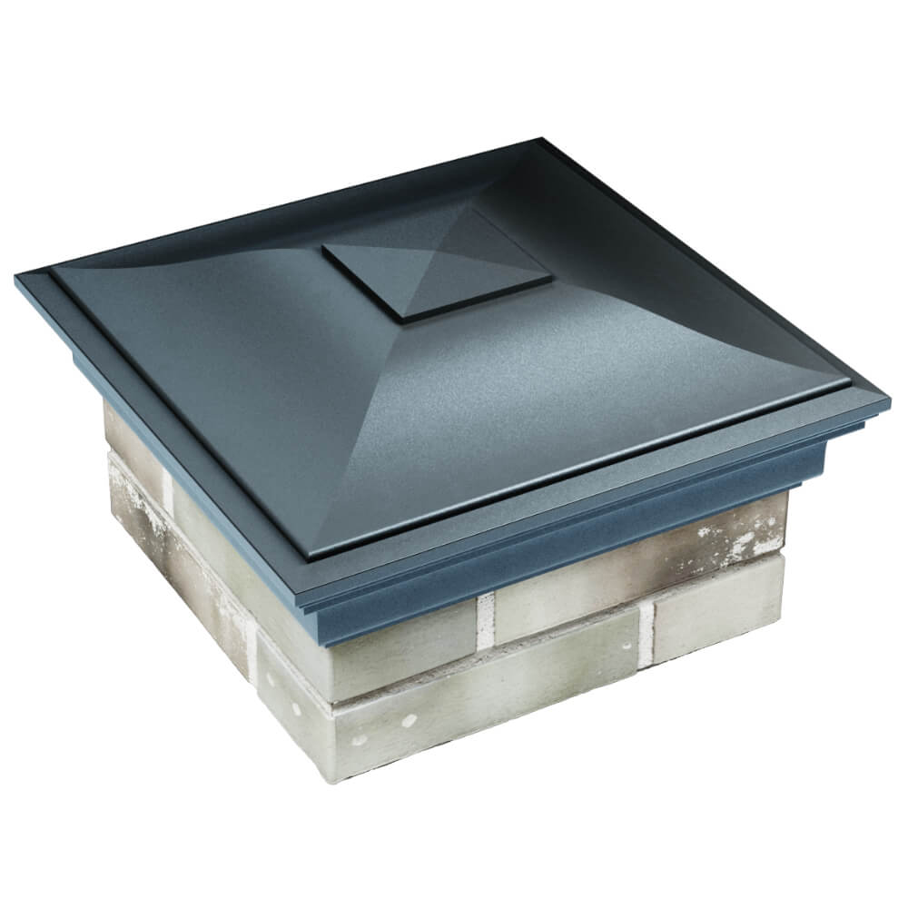 Колпак Zking Монблан Серый на столб 1.5х1.5 кирпича (385х385мм) в Уссурийске фото