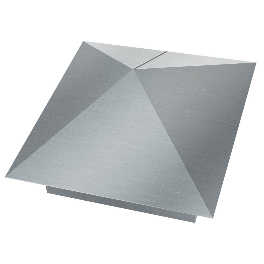 Колпак металлический 380х380мм оцинкованный заборный Уссурийск фото