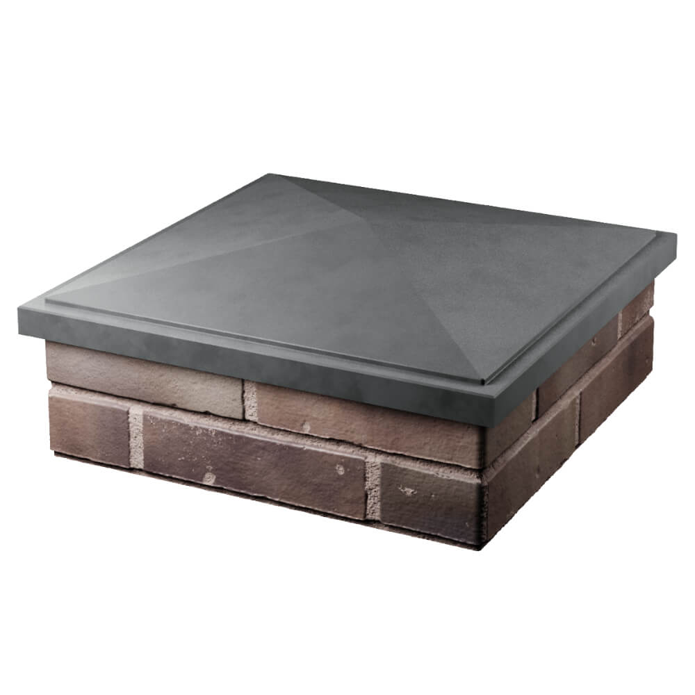 Колпак Zking БонаМоно Серый на столб 2х2 кирпича (515х515, 530х530мм) в Уссурийске фото