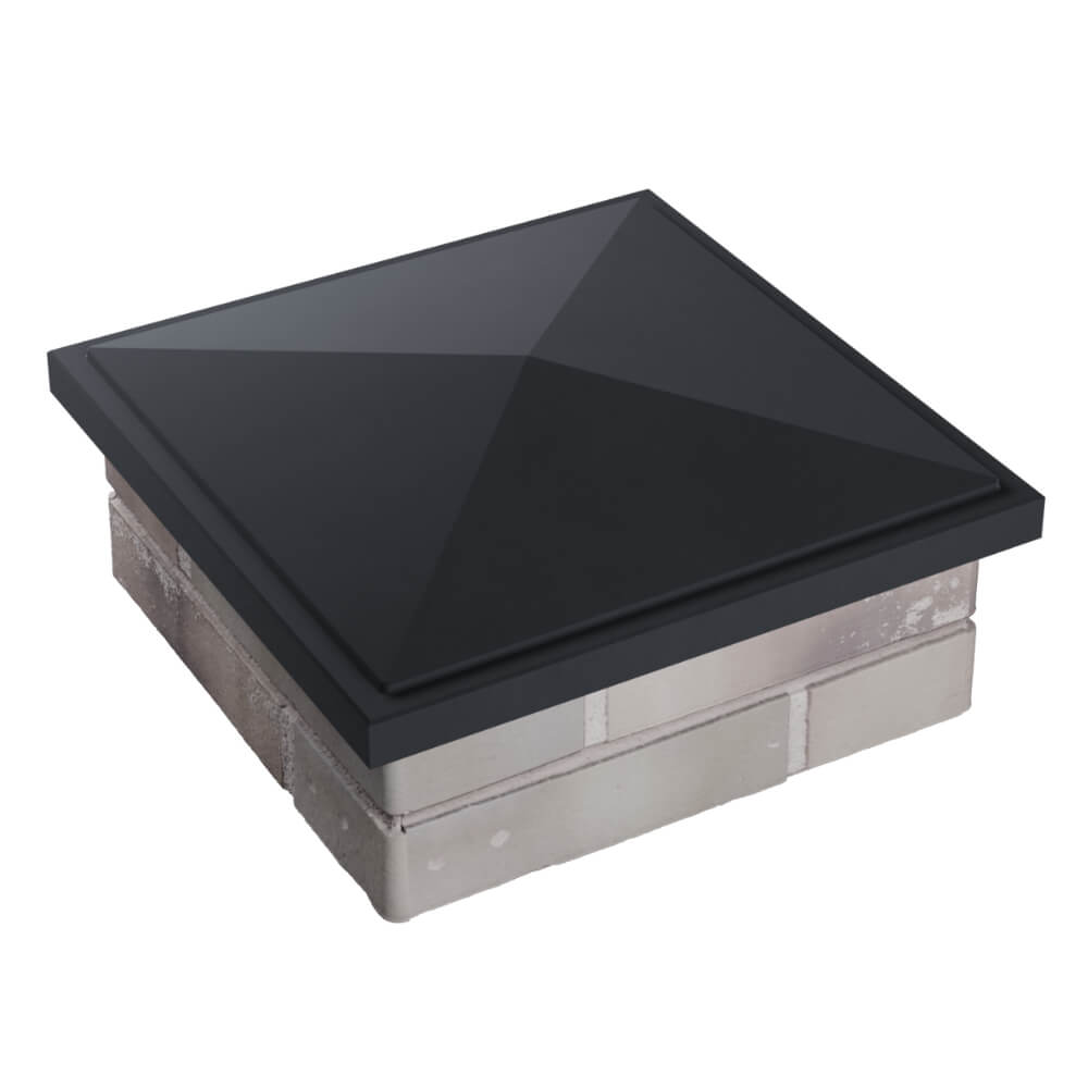 Колпак Zking БонаМоно Серый на столб 1.5х1.5 кирпича (385х385, 400х400мм) в Уссурийске фото