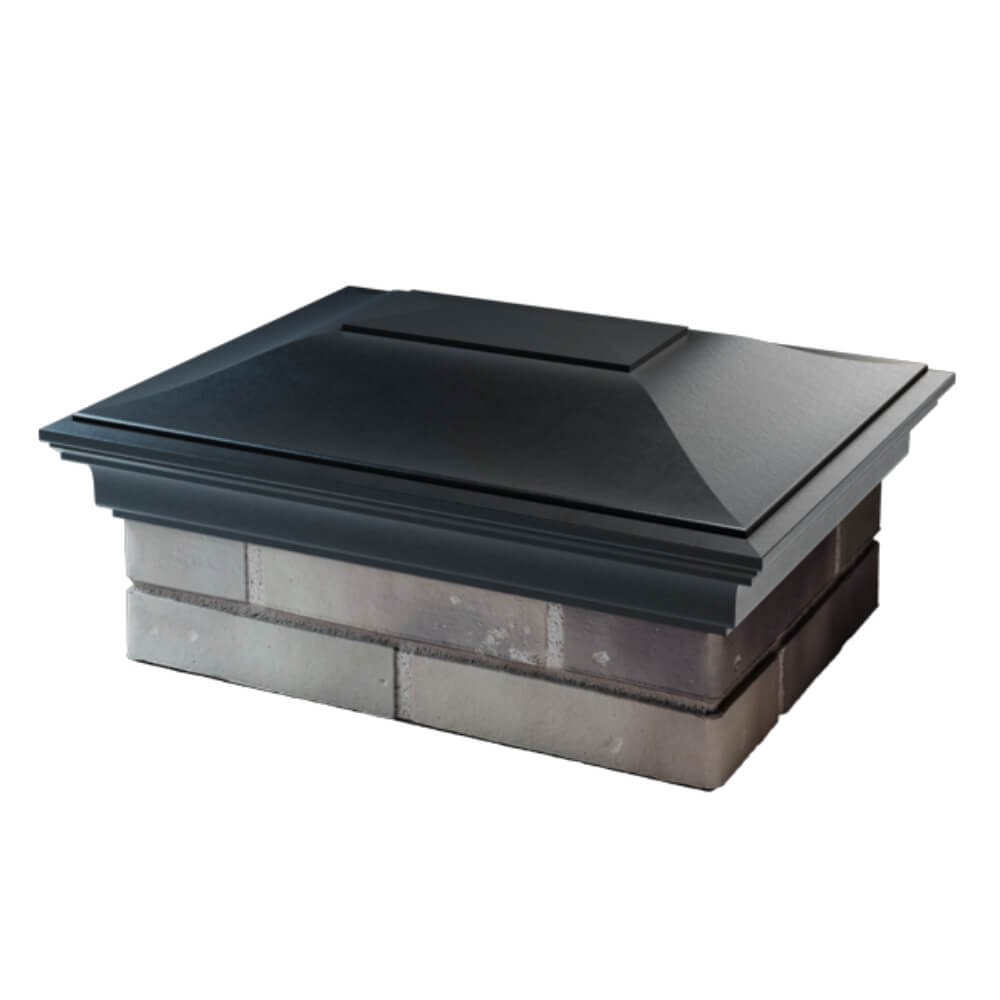 Колпак Zking Монблан Черный на столб 2х1.5 кирпича (515х385мм) в Уссурийске фото