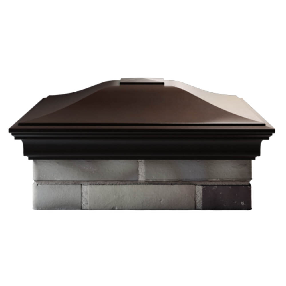 Колпак Zking Монблан Коричневый на столб 2х2 кирпича (515х515мм) в Уссурийске фото