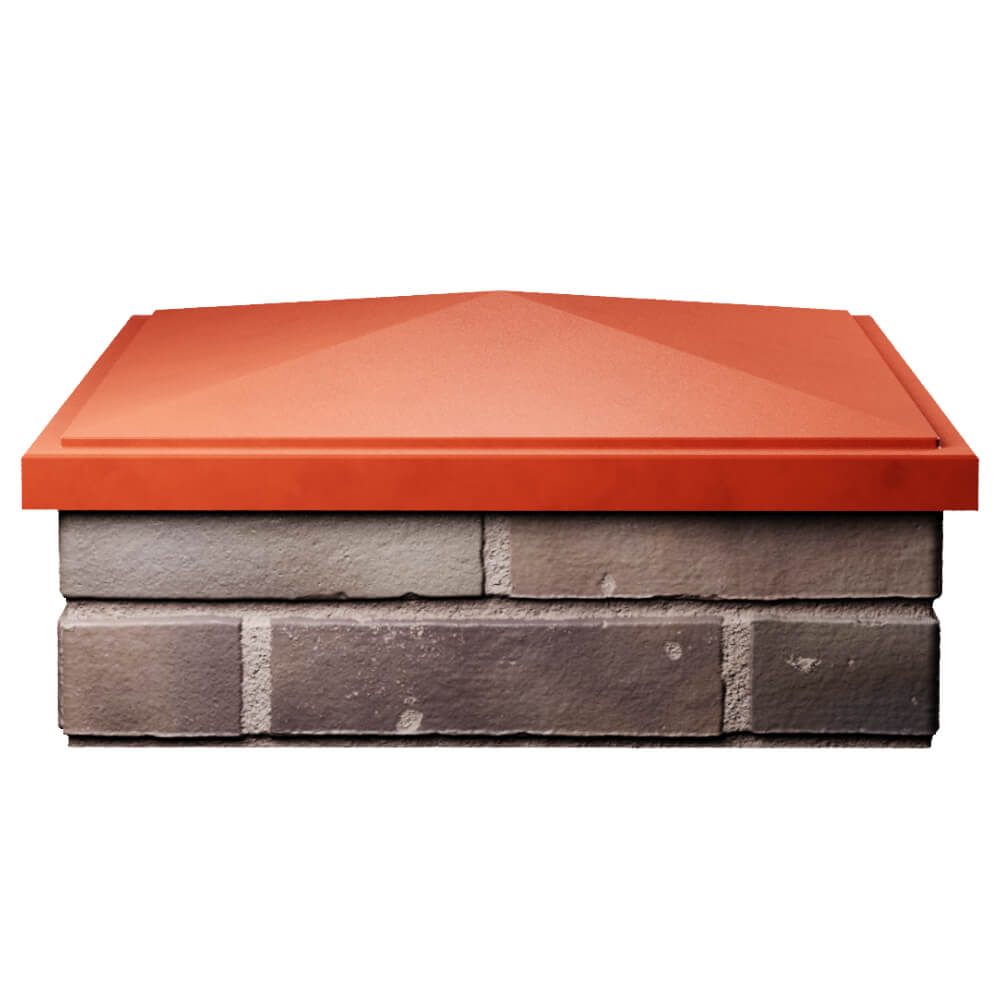 Колпак Zking БонаМоно Красный на столб 2х2 кирпича (515х515, 530х530мм) Уссурийск фото