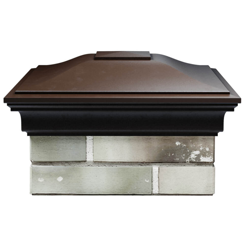 Колпак Zking Монблан Коричневый на столб 1.5х1.5 кирпича (385х385мм) Уссурийск фото