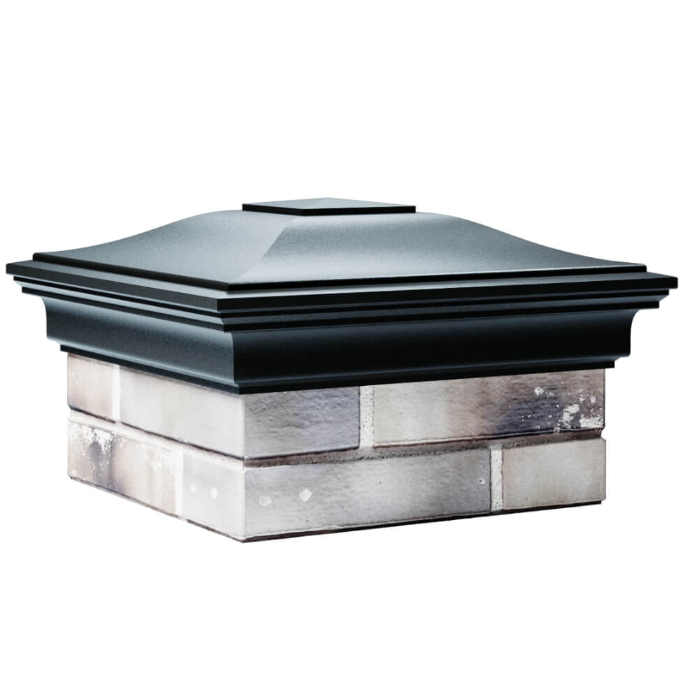 Колпак Zking Монблан Черный на столб 1.5х1.5 кирпича (385х385мм) в Уссурийске фото