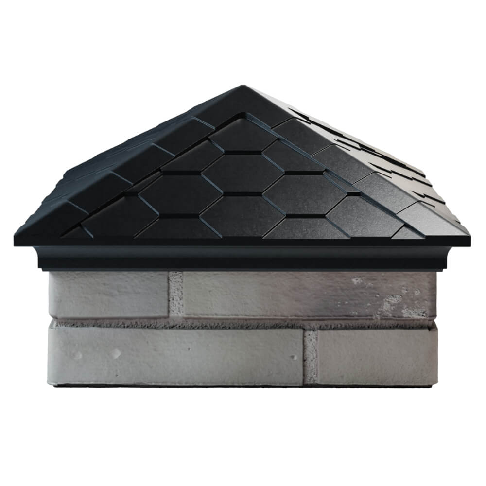 Колпак Zking Эверест Черный на столб 1.5х1.5 кирпича (390х390мм) Уссурийск фото