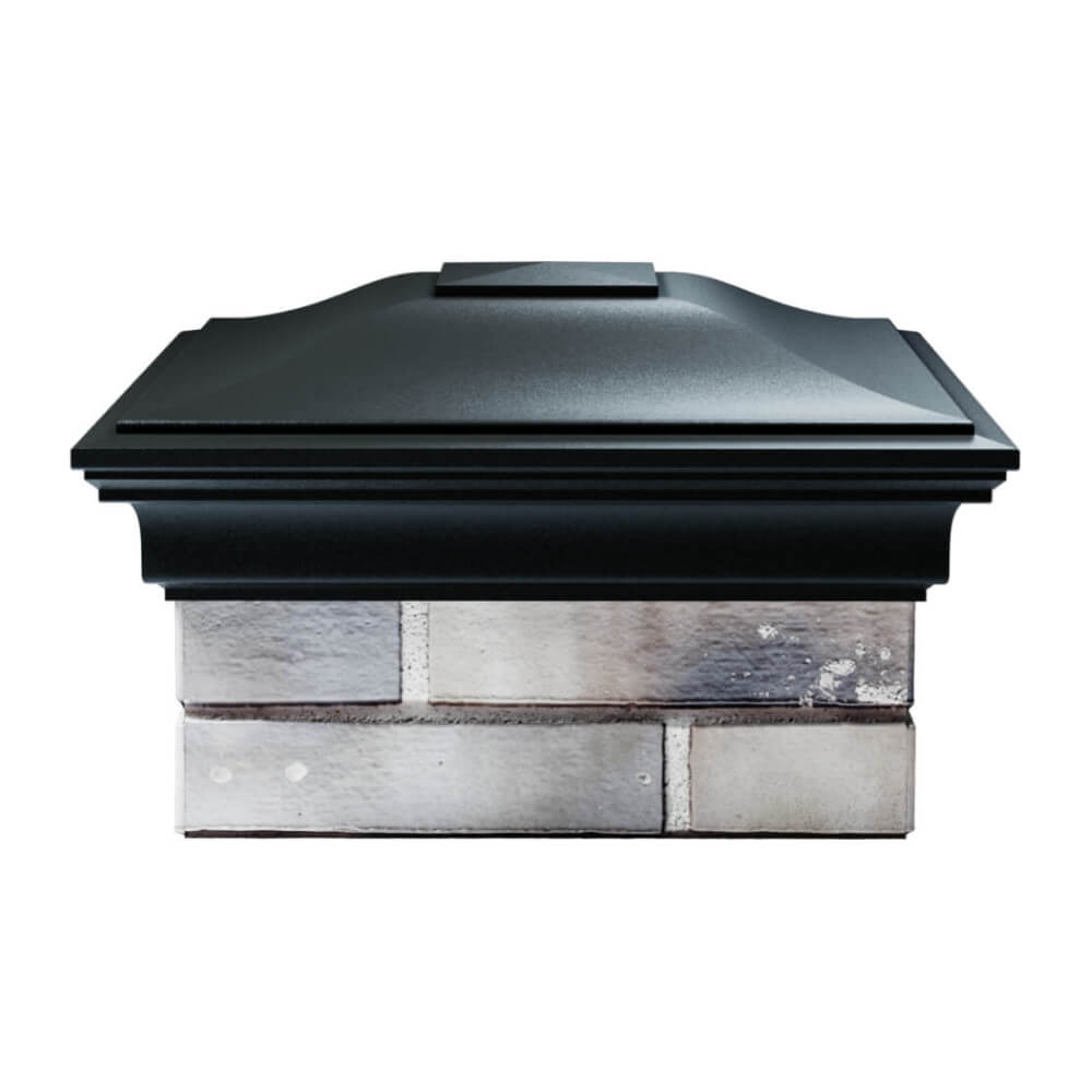 Колпак Zking Монблан Черный на столб 1.5х1.5 еврокирпича 0.7НФ (355х355мм) Уссурийск фото