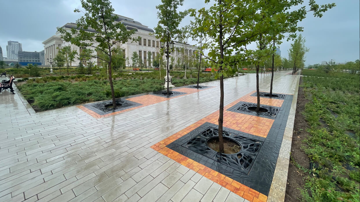 Приствольная решетка для дерева ZKING CRUST 1.2х1.2м Черная в Уссурийске фото