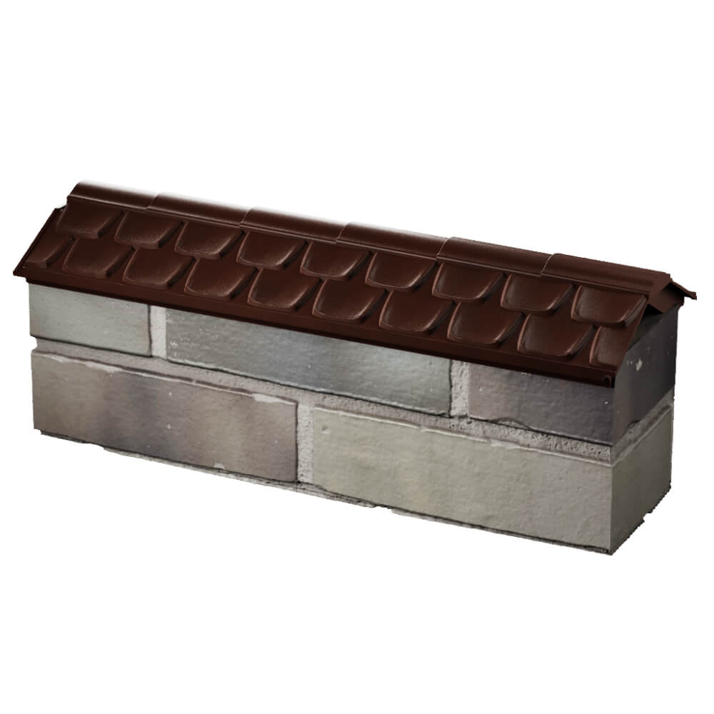 Парапет Zking Эльбрус Коричневый с посадкой на 0.5 кирпича (130мм) в Уссурийске фото