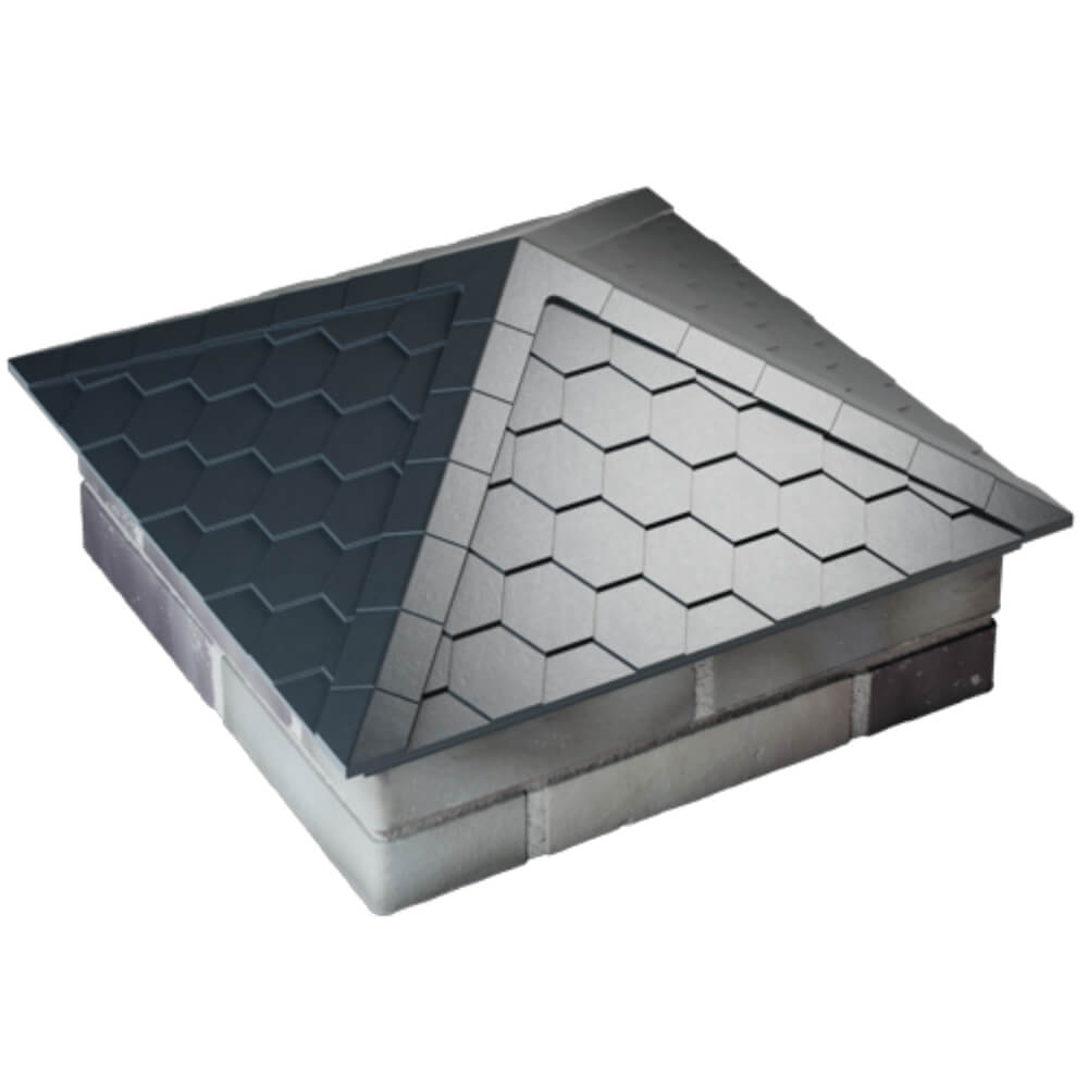 Колпак Zking Эверест Серый на столб 2х2 кирпича (535х535мм) Уссурийск фото