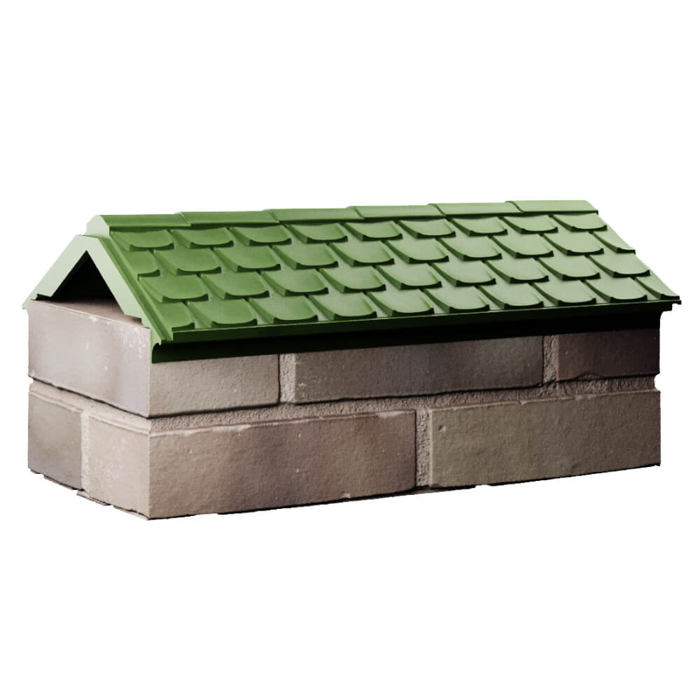 Парапет Zking Эльбрус Зеленый с посадкой на 1 кирпич (255мм) Уссурийск фото