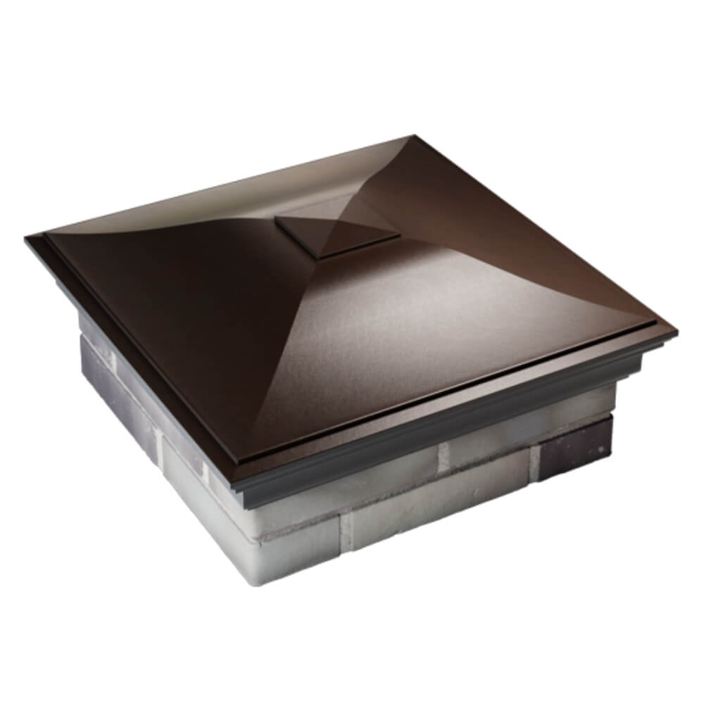 Колпак Zking Монблан Коричневый на столб 2х2 кирпича (515х515мм) Уссурийск фото