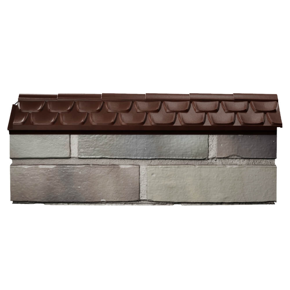 Парапет Zking Эльбрус Коричневый с посадкой на 0.5 кирпича (130мм) в Уссурийске фото