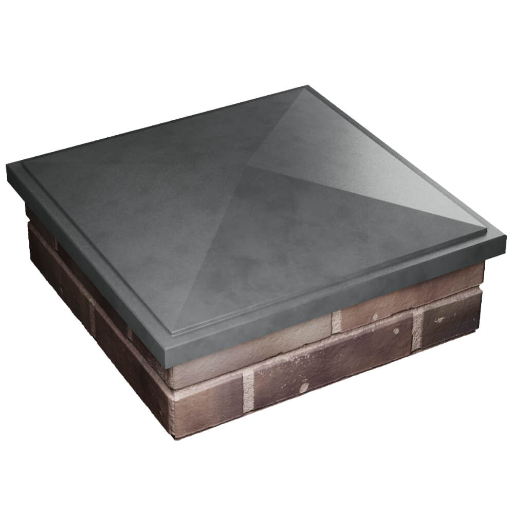 Колпак Zking БонаМоно Серый на столб 2х2 кирпича (515х515, 530х530мм) в Уссурийске фото