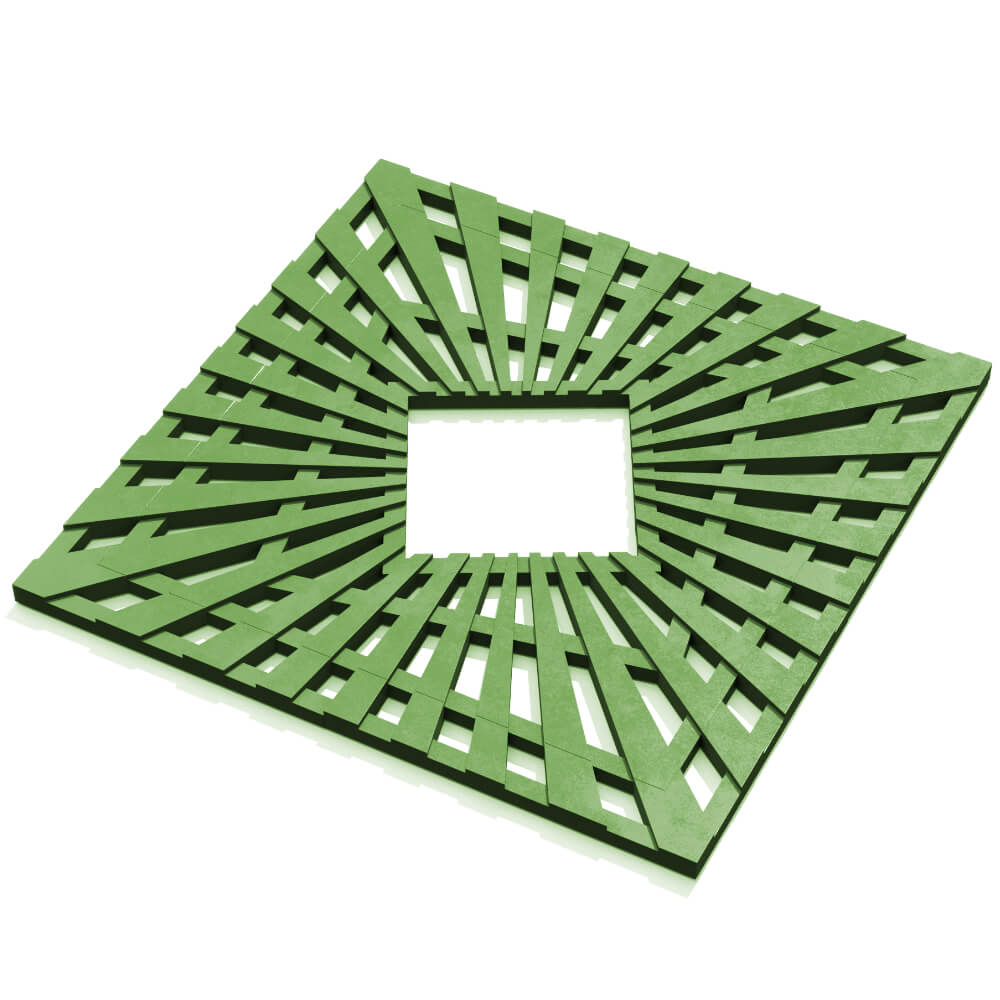 Приствольная решетка для дерева ZKING ATMOSPHERE 1.2х1.2м Зеленая в Уссурийске фото