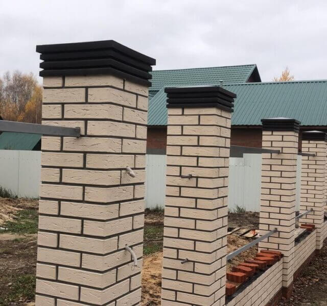 Колпак Zking Бона ХайТек Коричневый на столб 1.5х1.5 кирпича (385х385мм) в Уссурийске фото