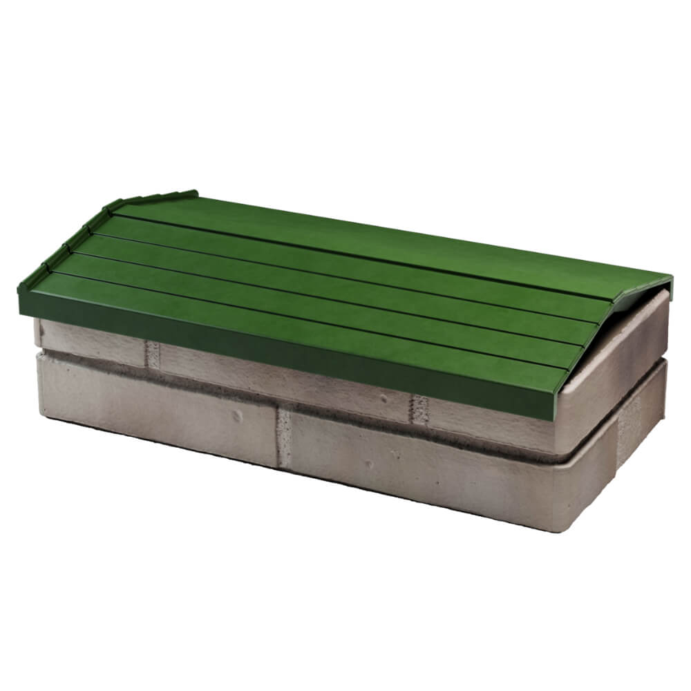 Парапет Zking Бона ХайТек Зеленый с посадкой на 1 кирпич (200/225/255мм) в Уссурийске фото