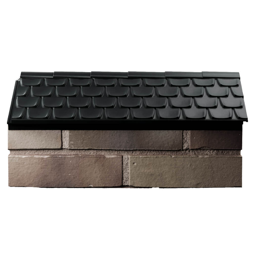 Парапет Zking Эльбрус Черный с посадкой на 1 кирпич (255мм) в Уссурийске фото