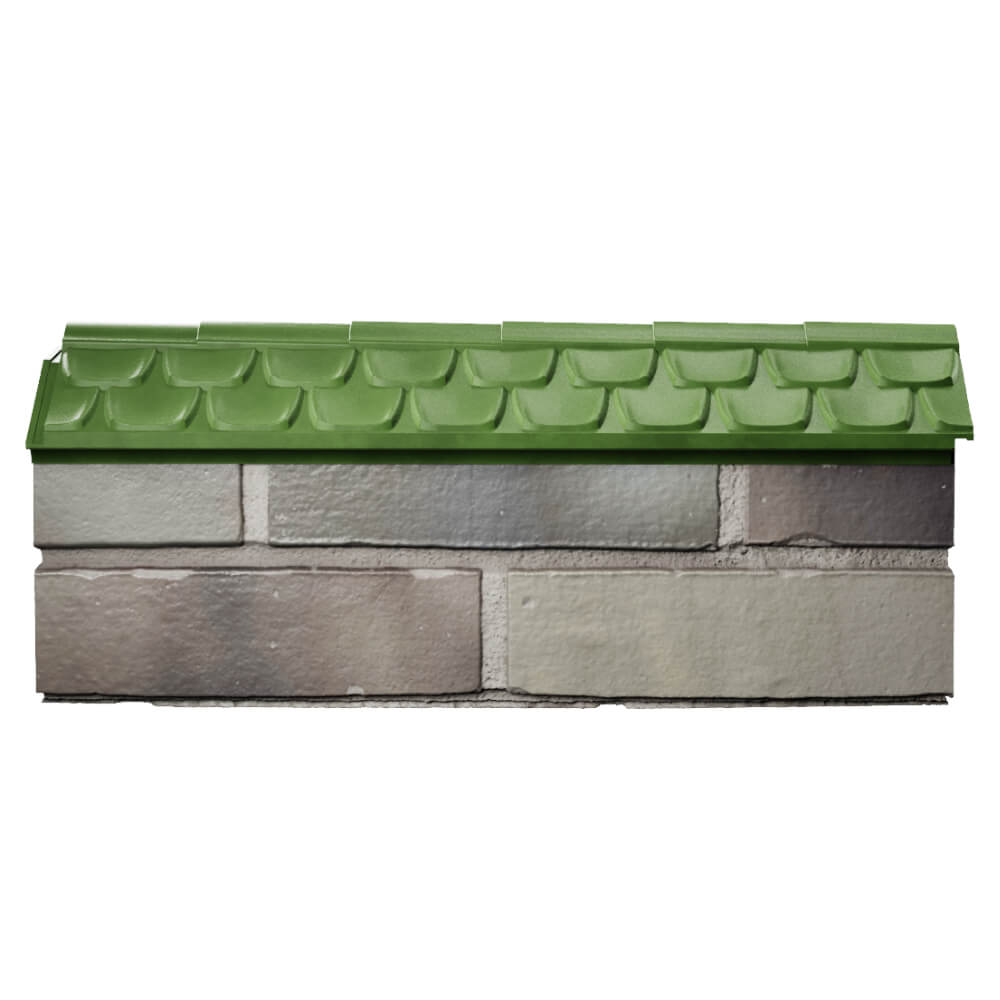 Парапет Zking Эльбрус Зеленый с посадкой на 0.5 кирпича (130мм) в Уссурийске фото