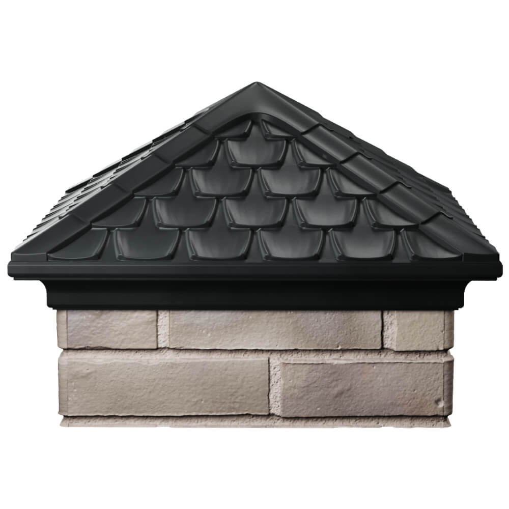 Колпак Zking Эльбрус Черный на столб 1.5х1.5 кирпича (385х385мм) Уссурийск фото