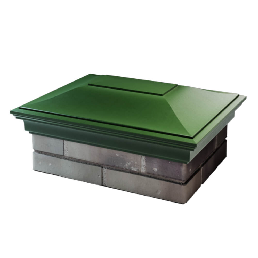 Колпак Zking Монблан Зеленый на столб 2х1.5 кирпича (515х385мм) в Уссурийске фото