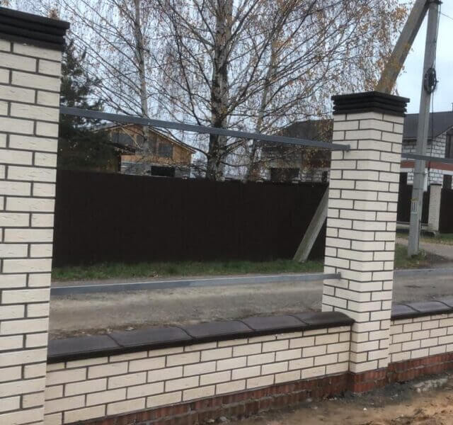 Колпак Zking Бона ХайТек Коричневый на столб 1.5х1.5 кирпича (385х385мм) в Уссурийске фото