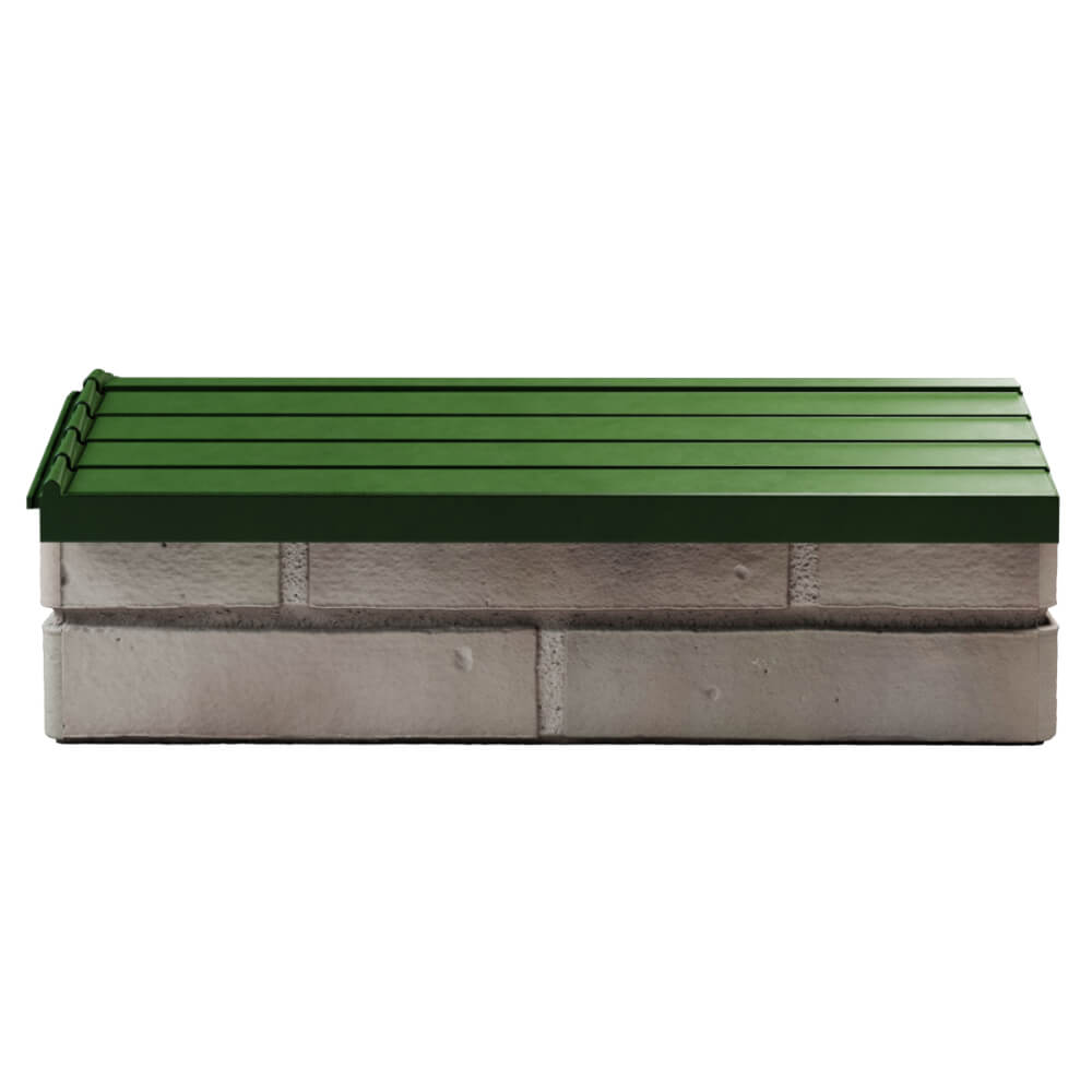 Парапет Zking Бона ХайТек Зеленый с посадкой на 1 кирпич (200/225/255мм) в Уссурийске фото